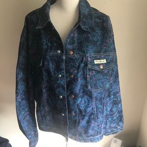 BURKHART VINTAGE PAISLEY DENIM JACKET